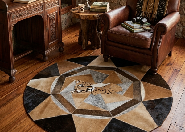 Cheetah - Mini Round Rug