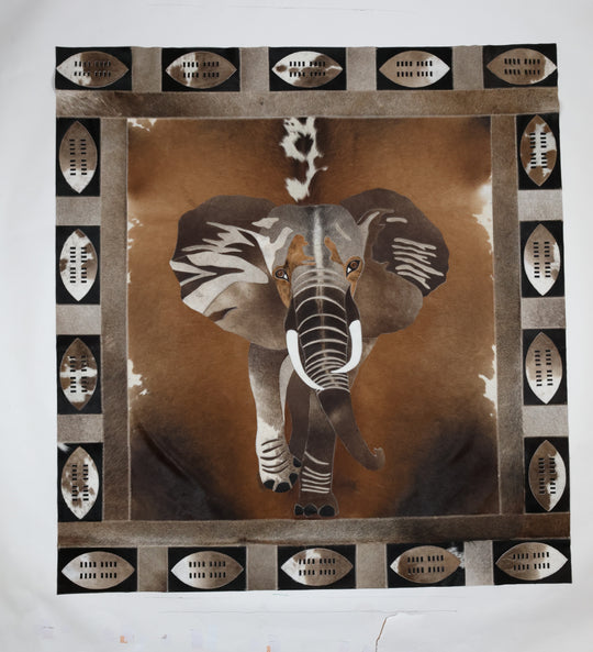 Elephant Rug Shield Border