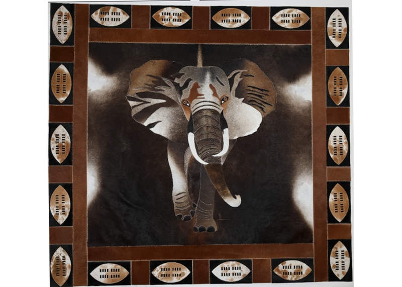 Elephant Rug Shield Border