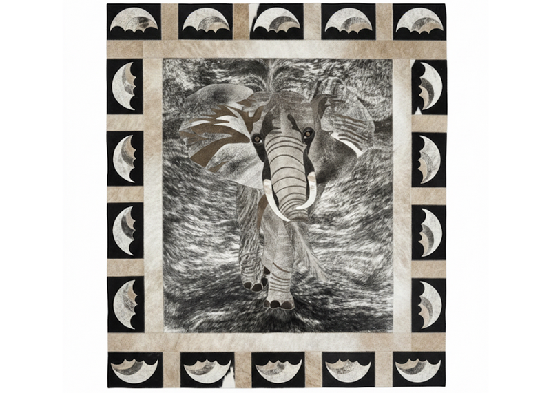 Elephant - Pegasus Border Rug