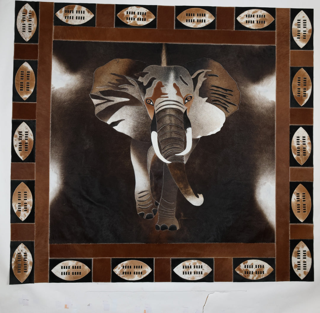 Elephant Rug Shield Border