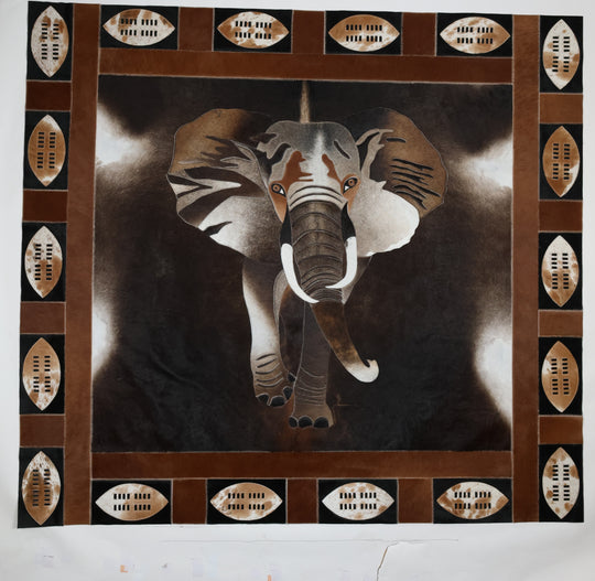 Elephant Rug Shield Border