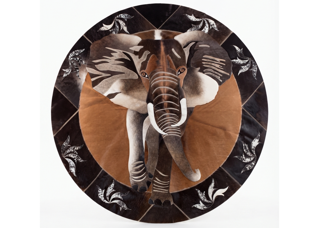 Elephant - Round Rug