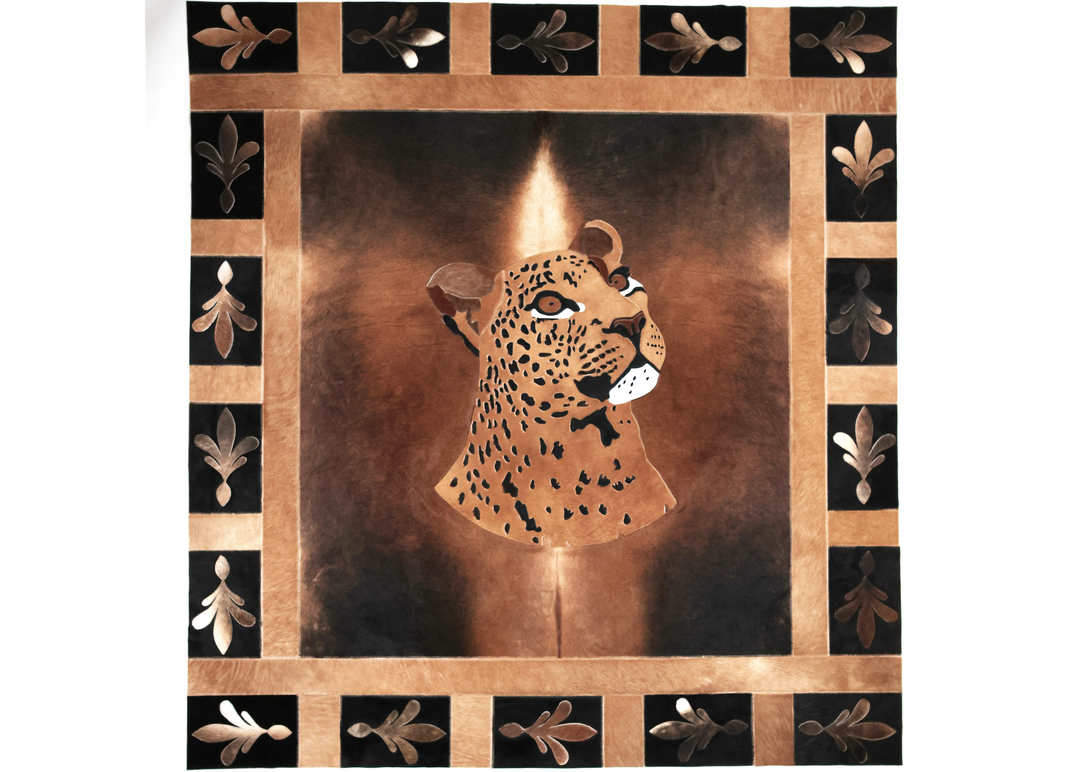 Leopard Fleur De Lis - Rug