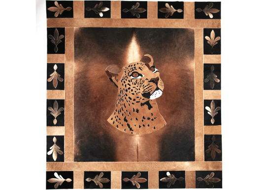 Leopard Fleur De Lis - Rug