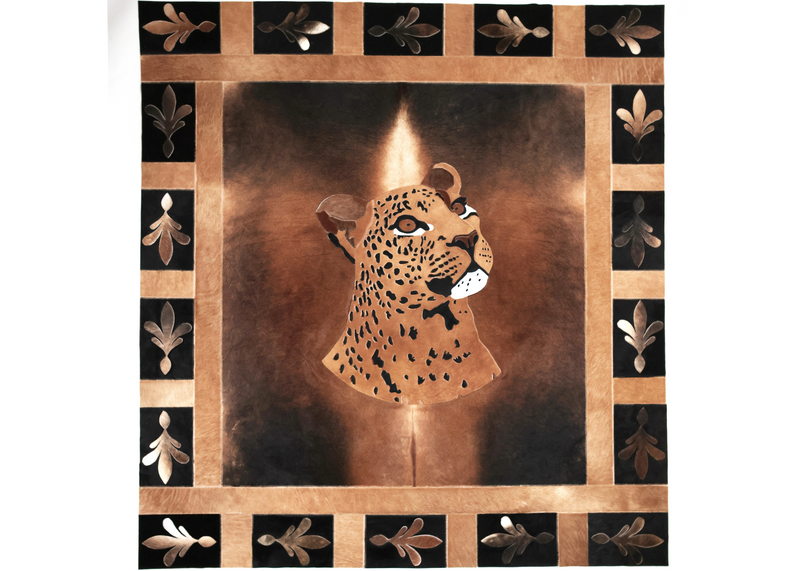 Leopard Fleur De Lis - Rug