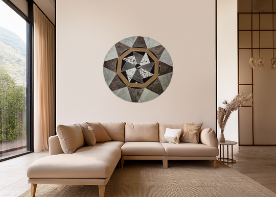 Patterned - Round Rug/Wall