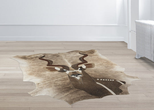 Kudu Bust - Full Hide Rug