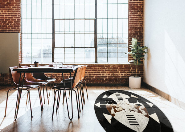 Bulls & Shield - Oval Rug