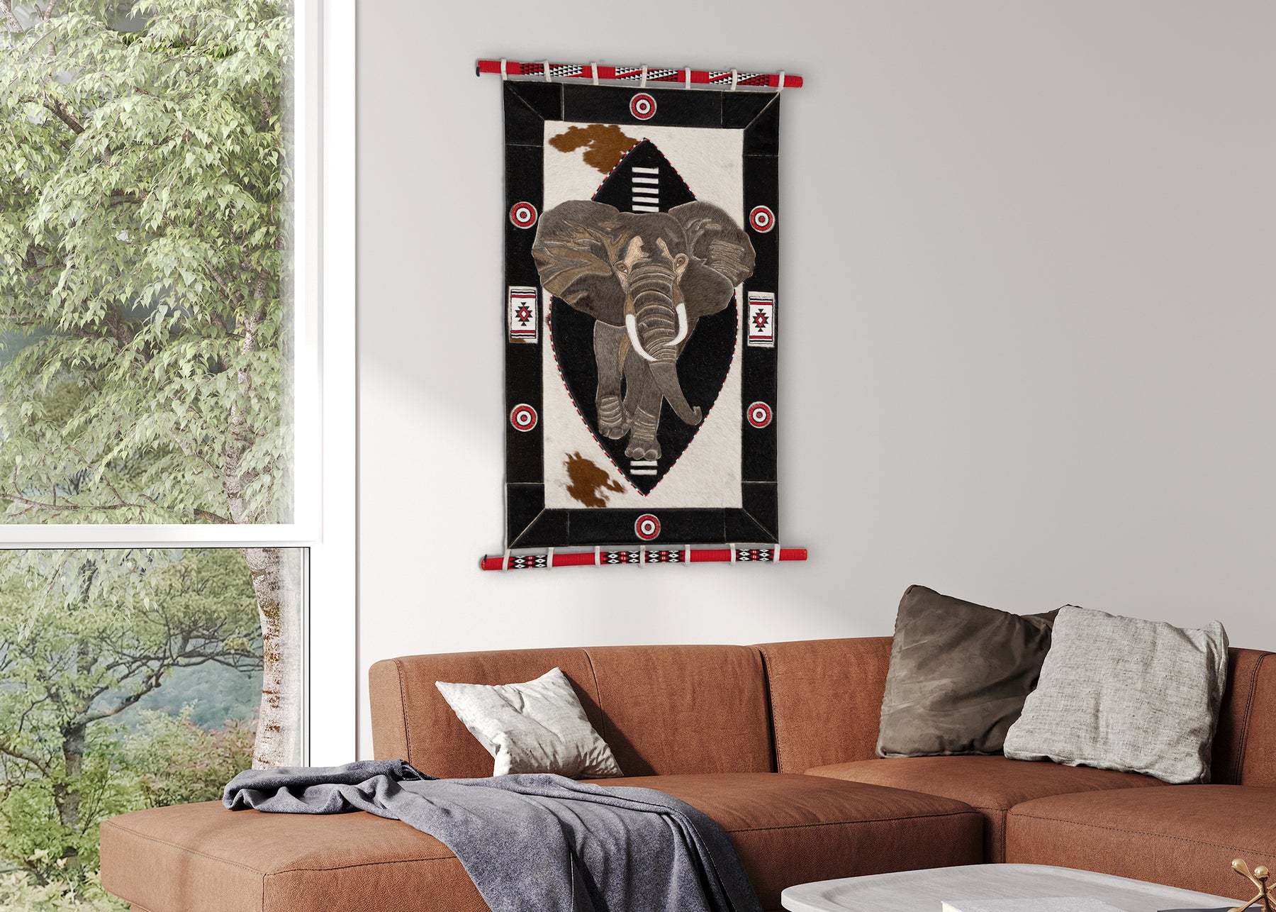 Elephant Shield Pattern Shielding the Elephant - Wall – Vukari