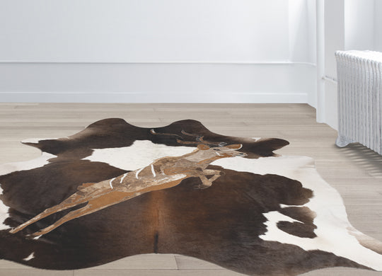 Mythical Kudu in Full Flight - Full Hide Rug