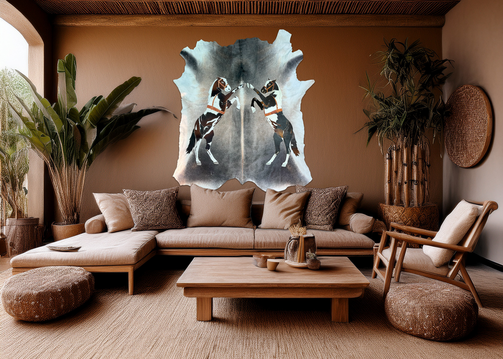 Two Triggers - Full Hide Rug