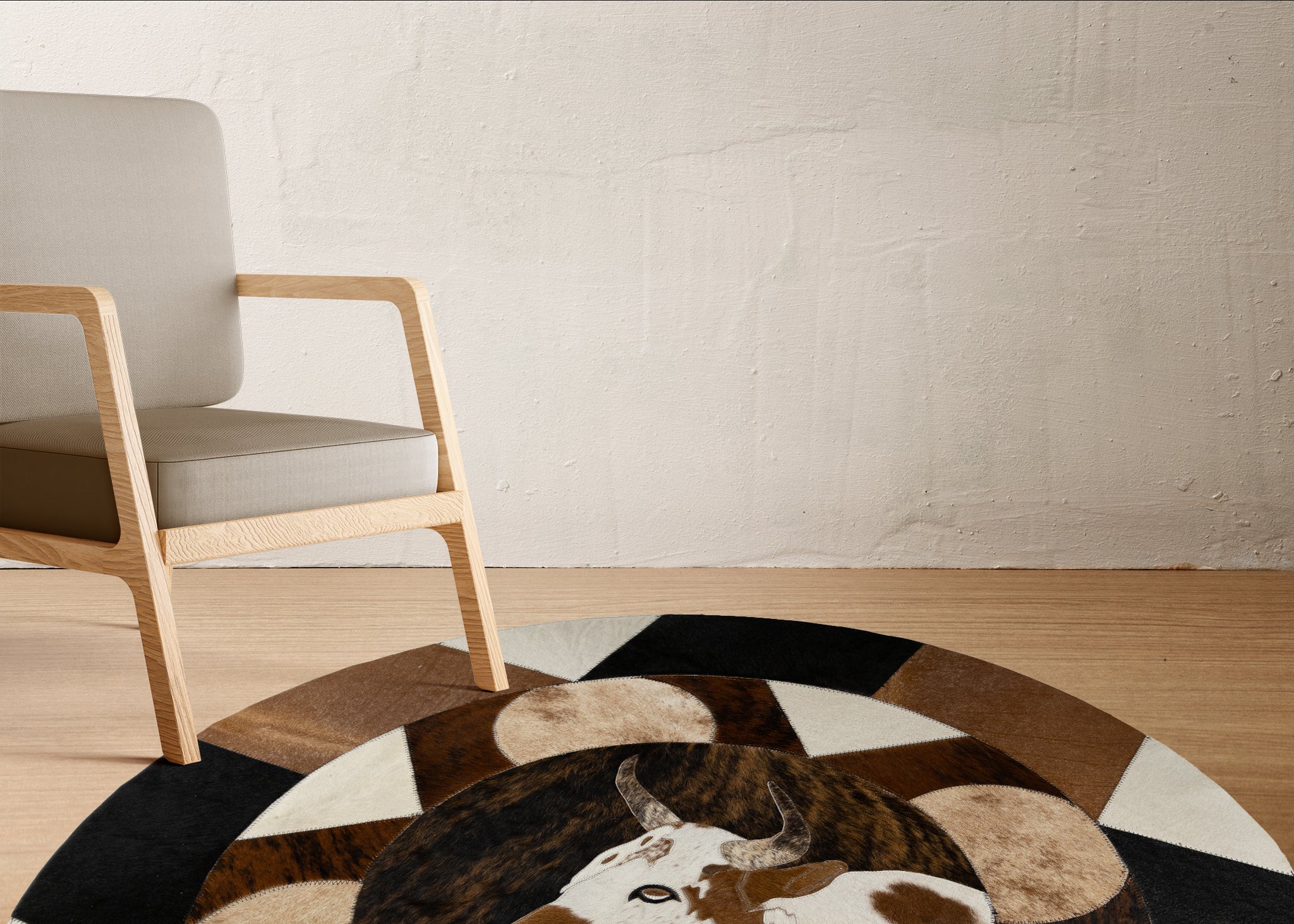 Bull - Round Rug – Vukari