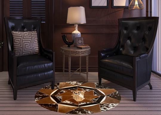 Cheetah - Mini Round Rug