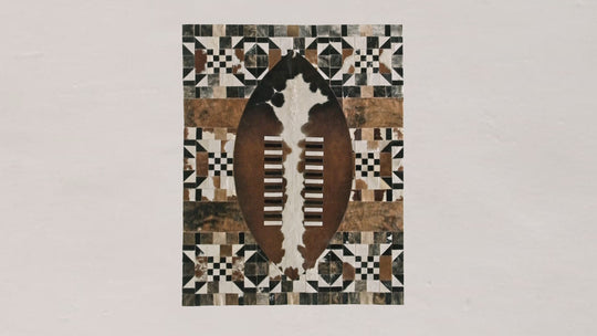 Zulu Warrior Battle Shield - Rug