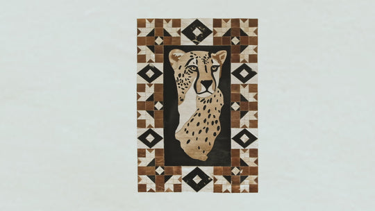 Cheetah - Kalahari Rose Border Rug