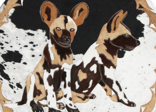 African Drum & Wild Dog Pups - Wall