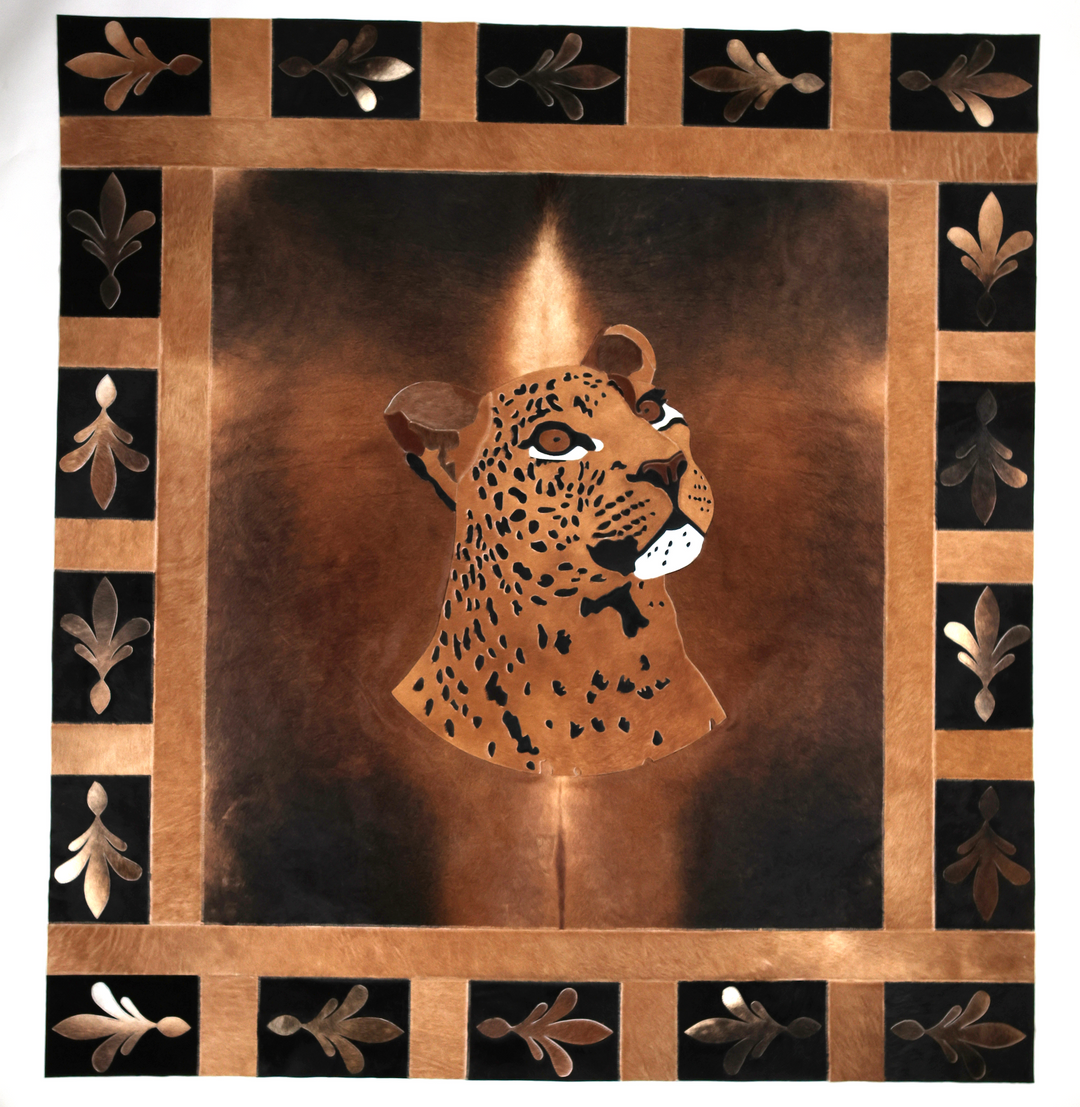 Leopard Fleur De Lis - Rug