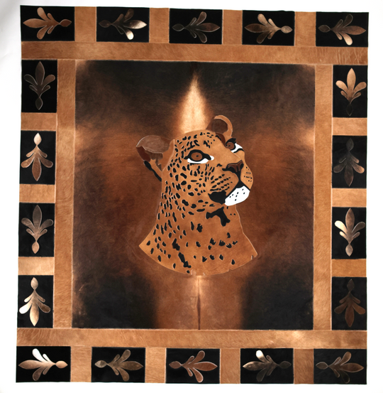 Leopard Fleur De Lis - Rug